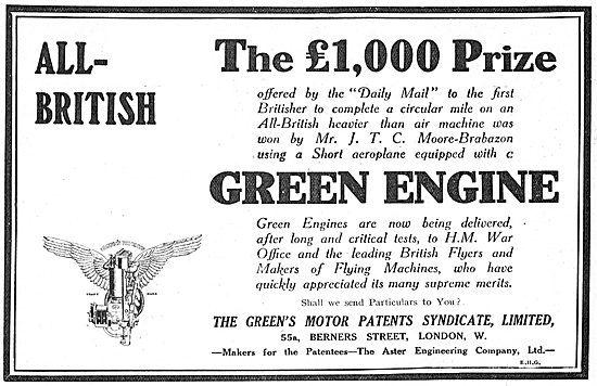 Moore-Brabazon Wins The Daily Mail Prize Using A Green Engine    