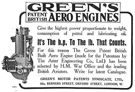 Green's Aero Engines - It's The HP To The LB That Counts         