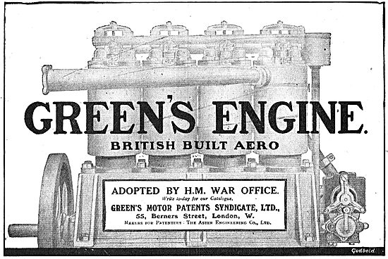Greens British Built Aeroplane Engines                           