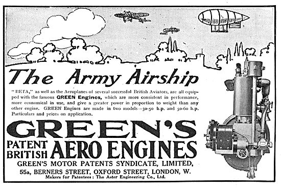 Greens Engines Power The Army Airship Beta.                      