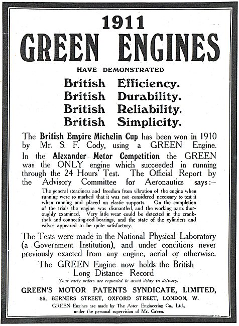 Green Aeroplane Engines Have Demonstrated Efficiency & Durability