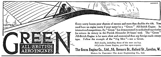 Green All British Aeroplane Engines                              