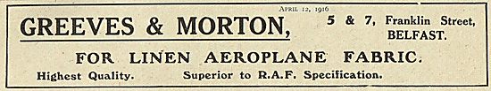 Greeves & Morton Linen Aeroplane Fabric                          