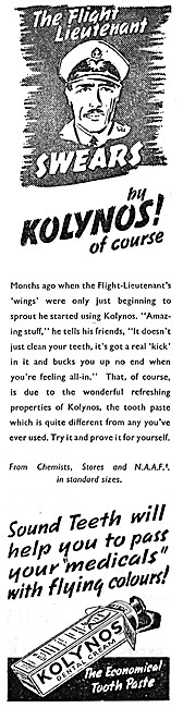 Kolynos Toothpaste 1943 Advert                                   