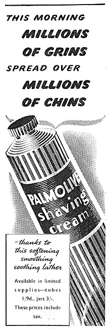 Palmolive Shaving Cream 1947                                     