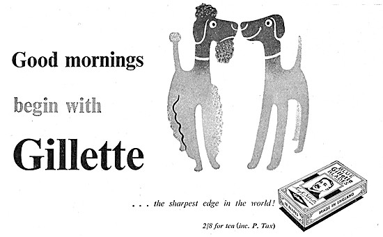 Gilette Razor Blades 1949 Advert                                 