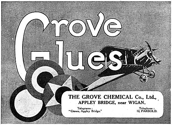 The Grove Chemical Co.Ltd. Aircraft Glues                        