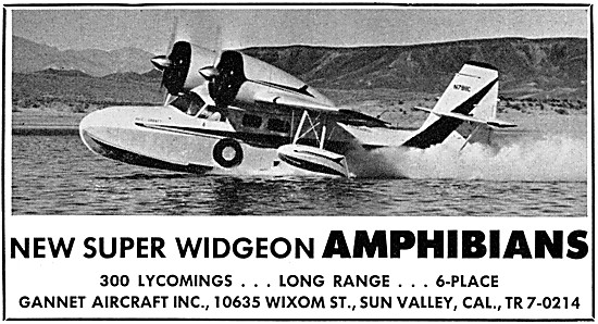 Grumman G-44 Super Widgeon - Gannet Aircraft                     