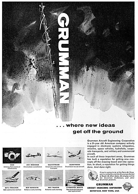 Grumman Aircraft & Space Product Range                           