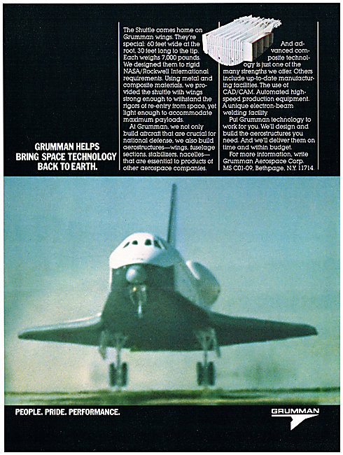 Grumman Aerospace - Space Shuttle Systems                        