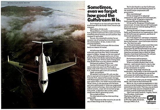 Gulfstream Aerospace Gulfstream III - G3                         