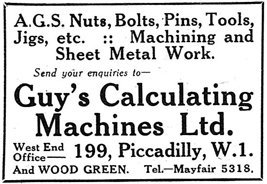 Guys Calculating Machines - AGS Parts, Machining, Sheet Metal    