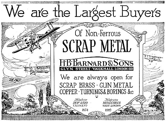 H.B.Barnard & Sons. Buyers & Refiners Of Non-Ferrous Scrap Metal 