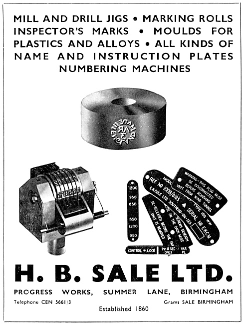 H.B.Sale Sheet Metal Work, Moulds & Name Plates                  