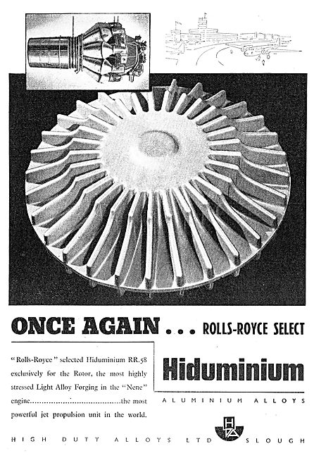 High Duty Alloys - Hiduminium Maguminium                         