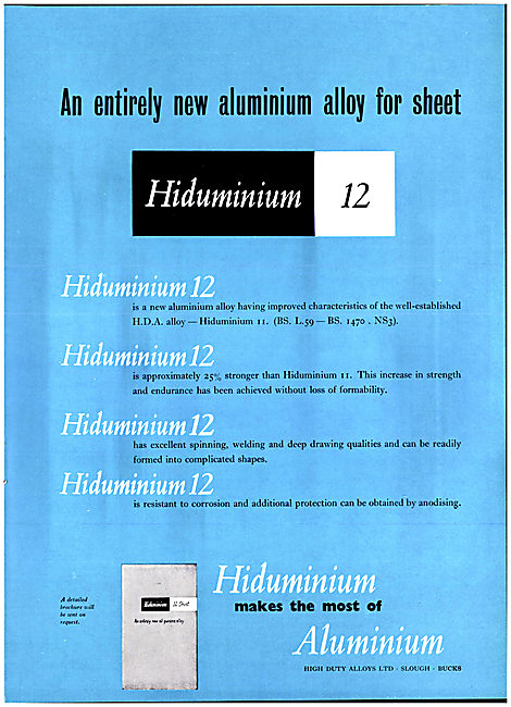 HDA  High Duty Alloys - Hiduminium 12                            