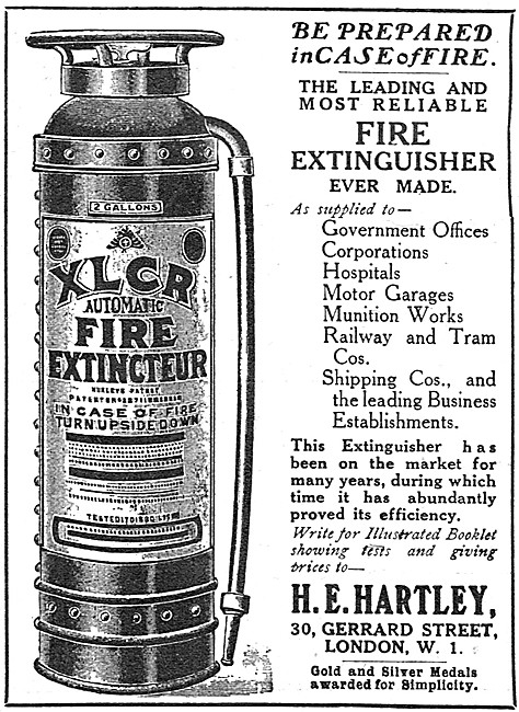 H.E.Hartley - XLCR Fire Extinguishers                            