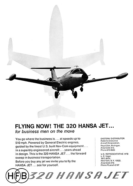 Hamburger Flugzeugbau HFB 320 Hansa Jet                          