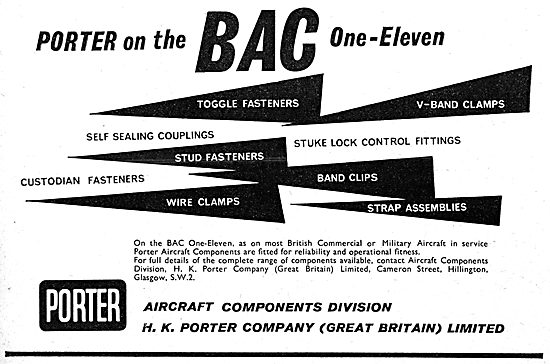 H.K.Porter. Aircraft Couplings, Fasteners, Clamps & Clips        