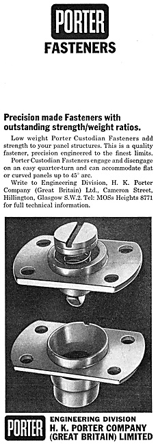 H.K.Porter Aircraft Components. Fasteners                        