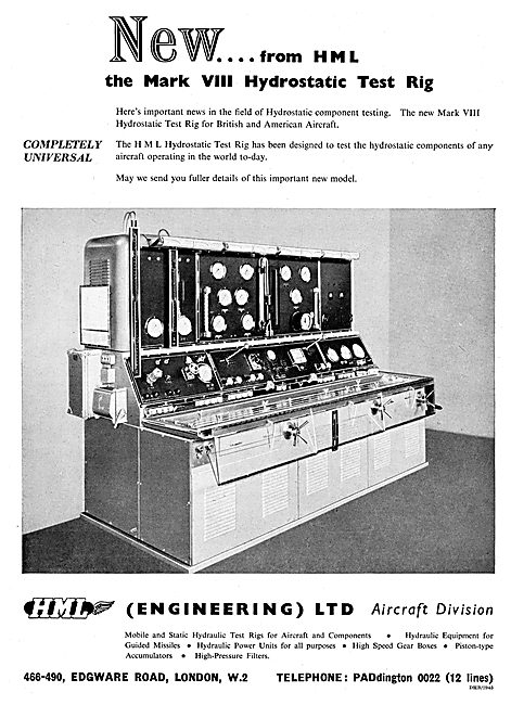 HML Mk VIII Hydrostatic Test Rig                                 