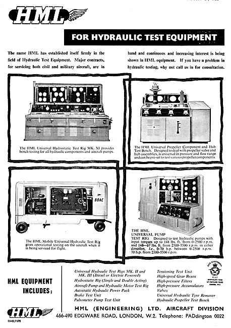 HML Hydraulic Test Equipment                                     