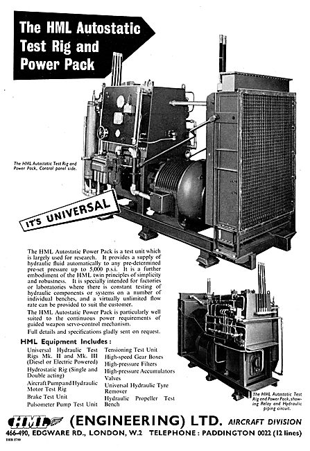 HML Hydraulic Test Equipment                                     