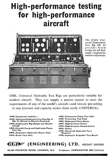 HML Universal Hydraulic Test Rigs                                