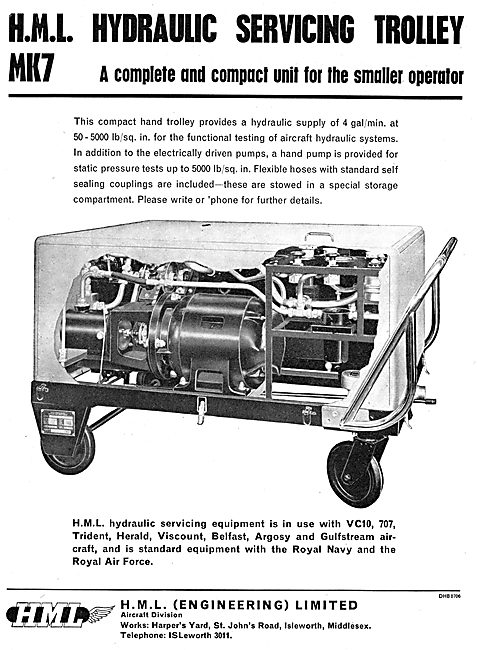 HML MK7 Hydraulic Servicing Trolley                              