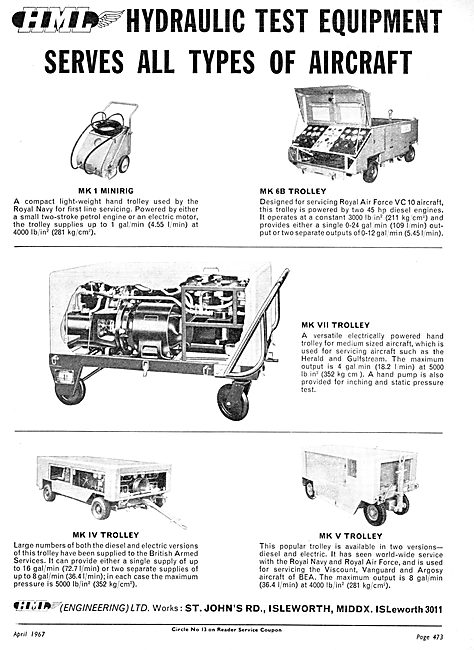 HML Mobile Hydraulic Servicing Equipment                         