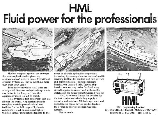 HML Hydraulic Support & Test Equipment                           