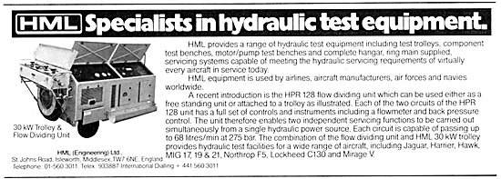 HML Hydraulic Test Equipment                                     