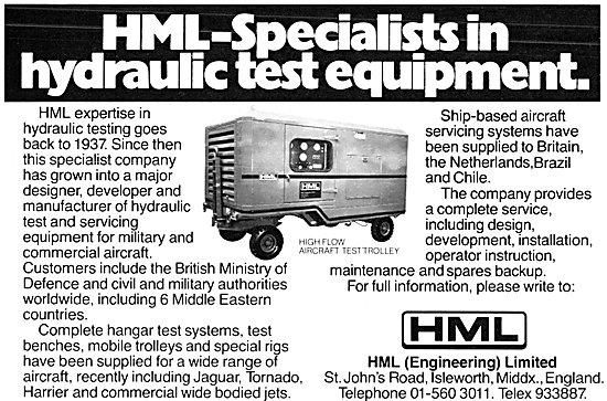 HML Hydraulic Test Equipment                                     