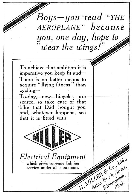 Miller Aircraft Lamps & Electrical Equipment                     