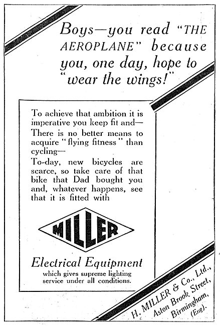 Miller Aircraft Lamps & Electrical Equipment                     