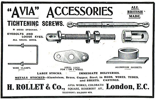 H. Rollet Avia Aeroplane Accessories                             