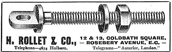 H. Rollet  Aeroplane Accessories12 & 13 Coldbath Sq London EC    