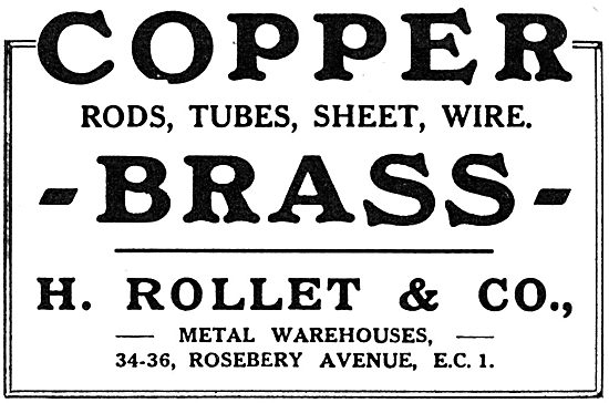 H. Rollet & Co Non-Ferrous Metals - Rods,Tubes & Wire            