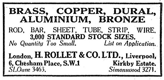 H. Rollet & Co Non-Ferrous Metals                                