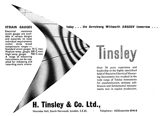 H.Tinsley & Co - High Temperature Strain Gauges                  