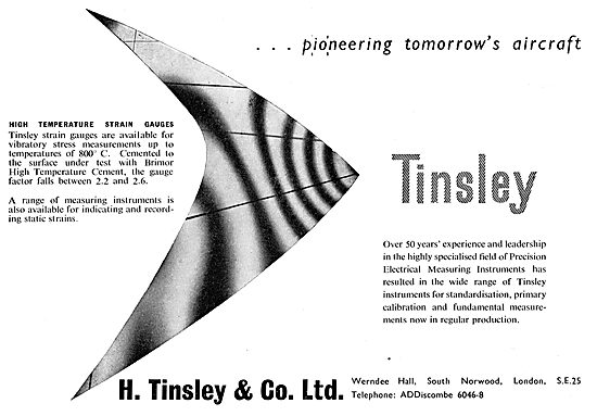 H.Tinsley & Co - High Temperature Strain Gauges                  