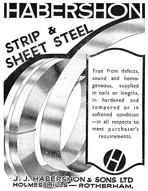 Habershon Strip & Sheet Steel For Aircraft                       