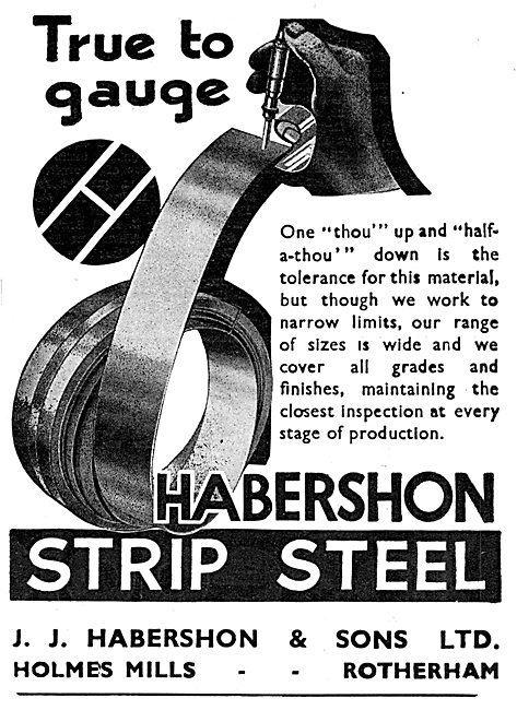 Habershon Strip Steel 1933                                       