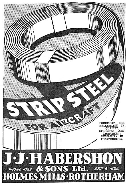 Habershon Strip Steel For Aircraft                               