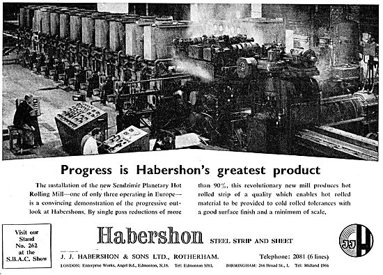 Habershon Sendzimir Hot Rolling Mill. Steel Strip                