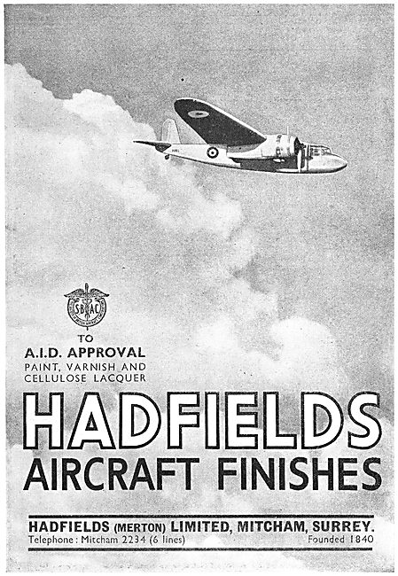 Hadfields Aircraft Finishes                                      