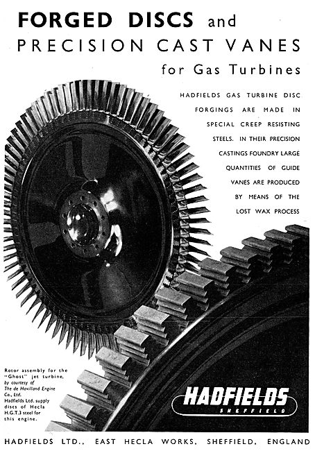 Hadfields Precision Cast Vanes For Gas Turbines                  