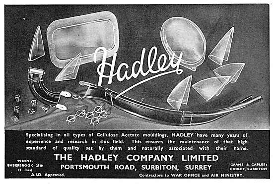  Hadley Cellulose Acetate Mouldings 1939                         