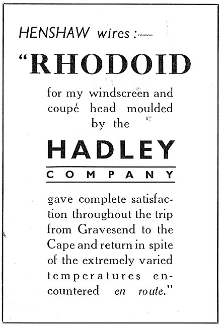  Hadley Mouldings In Perspex Or Acetate. RHODOID                 