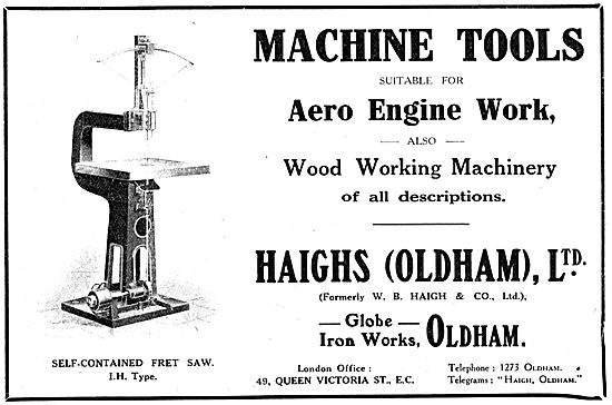 Haighs Of Oldham: Self-Contained Fret Saw. I.H.Type 1917         